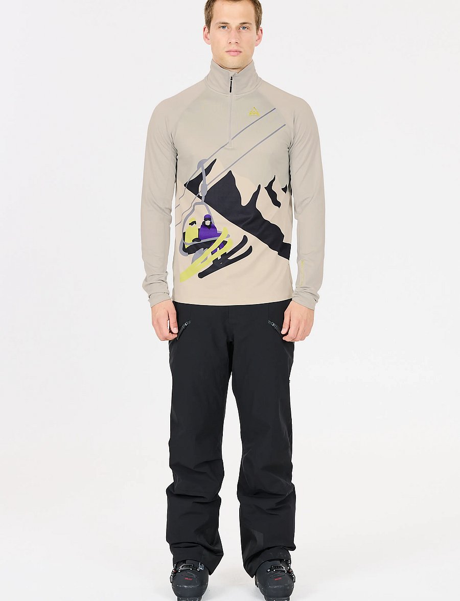 SOS - Stratos M Half Zip Printed Midlayer - harbor mist - 4