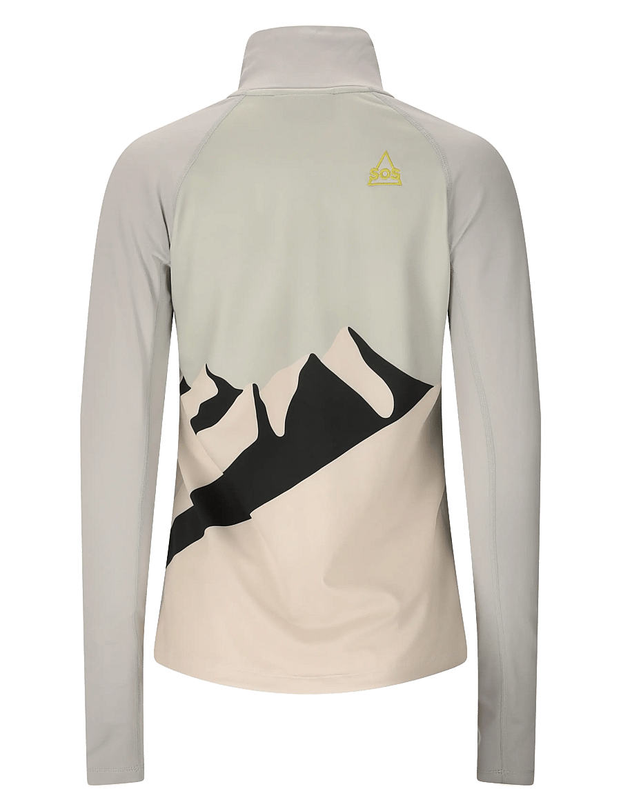 SOS - Stratos W Half Zip Printed Midlayer - harbor mist - 2
