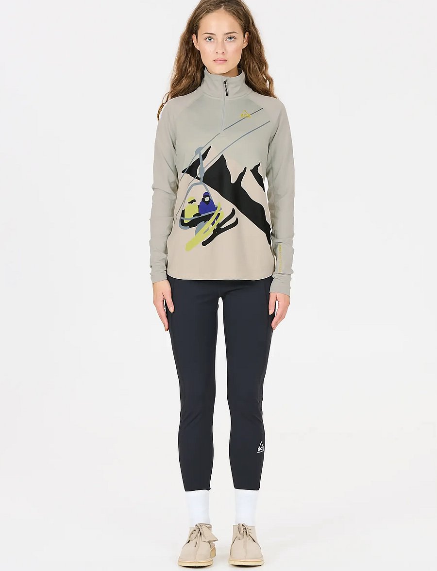SOS - Stratos W Half Zip Printed Midlayer - harbor mist - 3