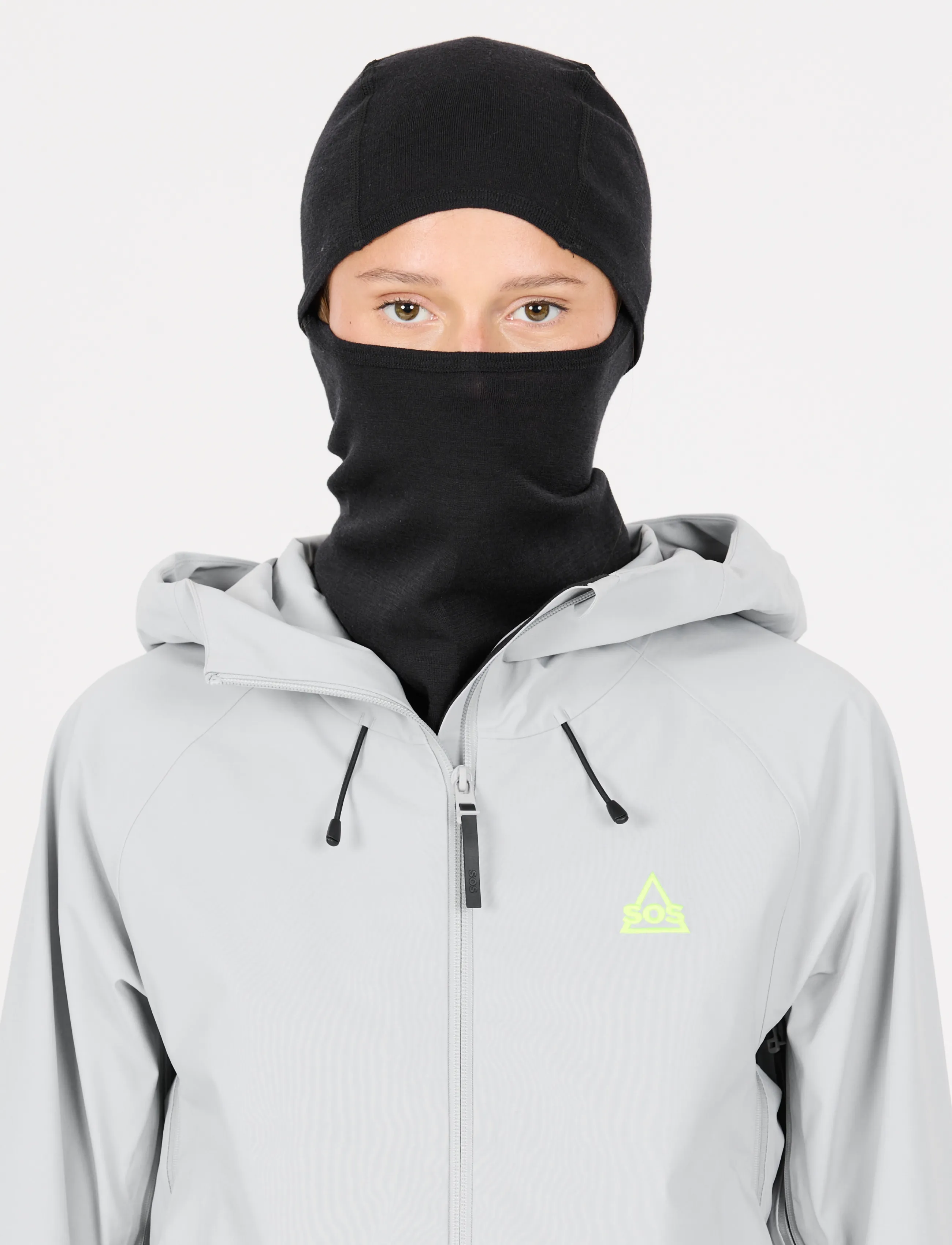 SOS - Polaris Merino Wool Balaclava - balaclava - black - 3