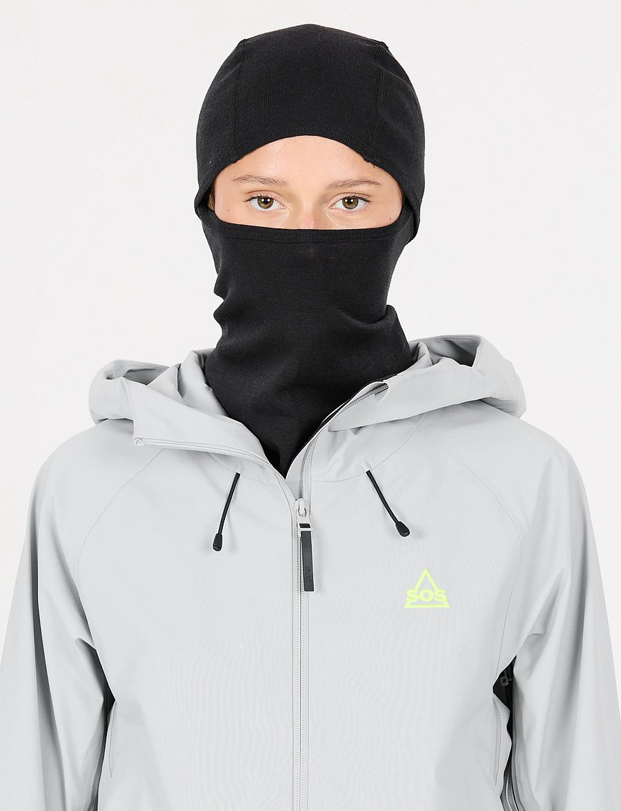 SOS - Polaris Merino Wool Balaclava - balaclava - black - 3