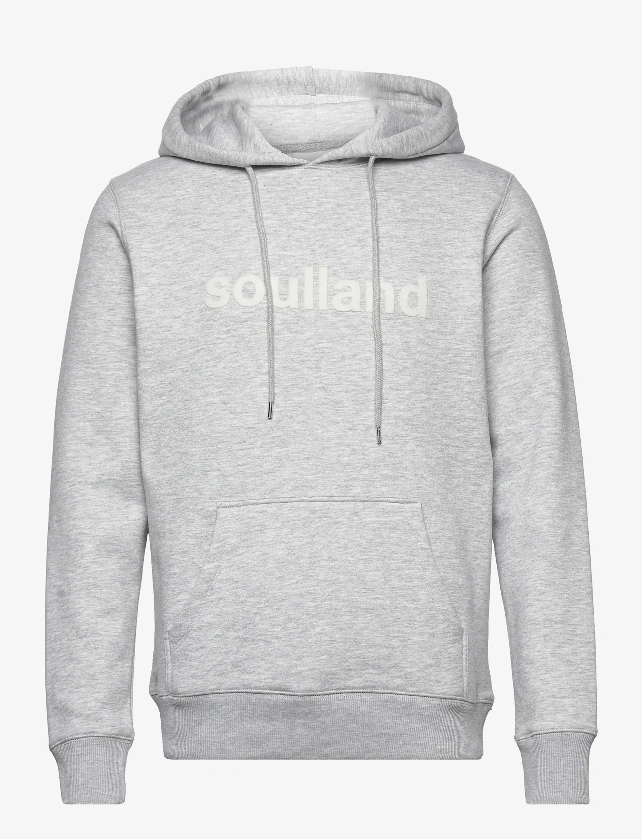 Soulland - Googie hoodie - kapuutsiga dressipluusid - grey melange - 0