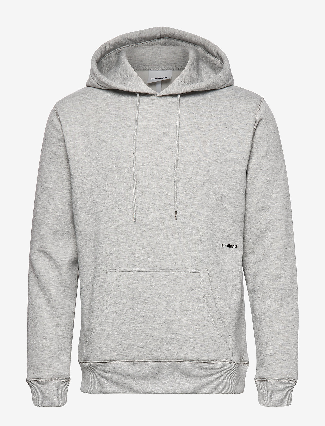 Soulland - Wallance hoodie - kapuutsiga dressipluusid - grey melange - 0