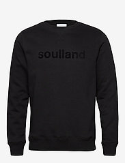 Soulland - Willie sweatshirt - džemperi ar kapuci - black - 0