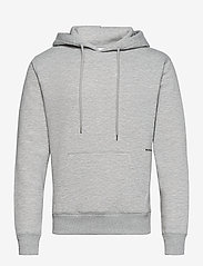 Soulland - Wilme hoodie - kapuutsiga dressipluusid - grey melange - 0