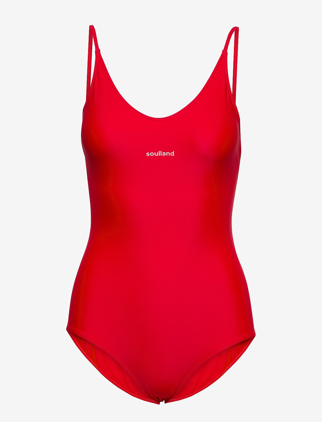 Soulland - Adel swimsuit - baddräkter - red - 1