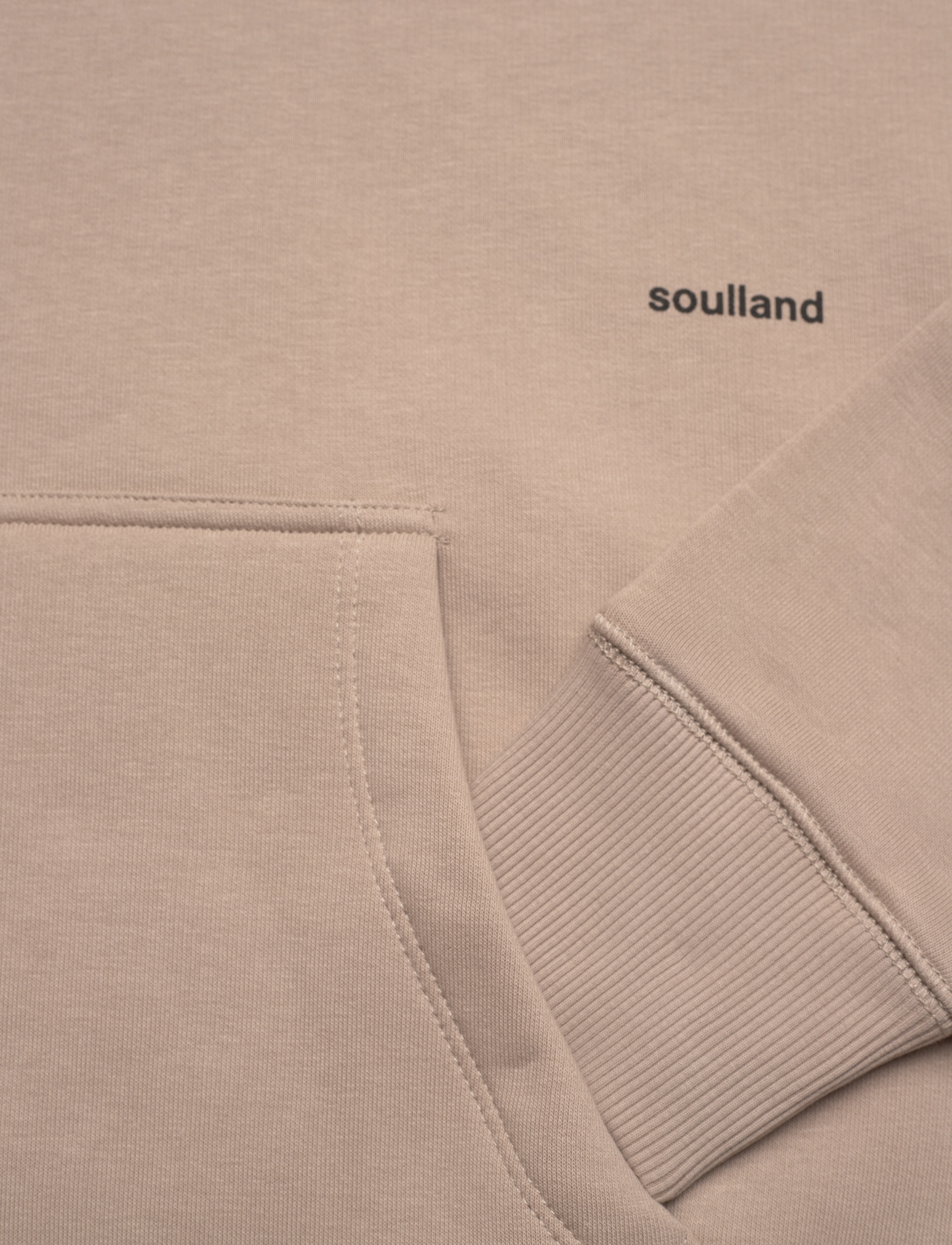 Soulland - Wallance hoodie - beige - 3