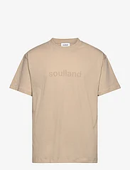Soulland - OCEAN T-shirt - lühikeste varrukatega t-särgid - beige - 0