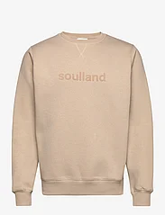 Soulland - Bay Sweatshirt - kapuutsiga dressipluusid - beige - 0