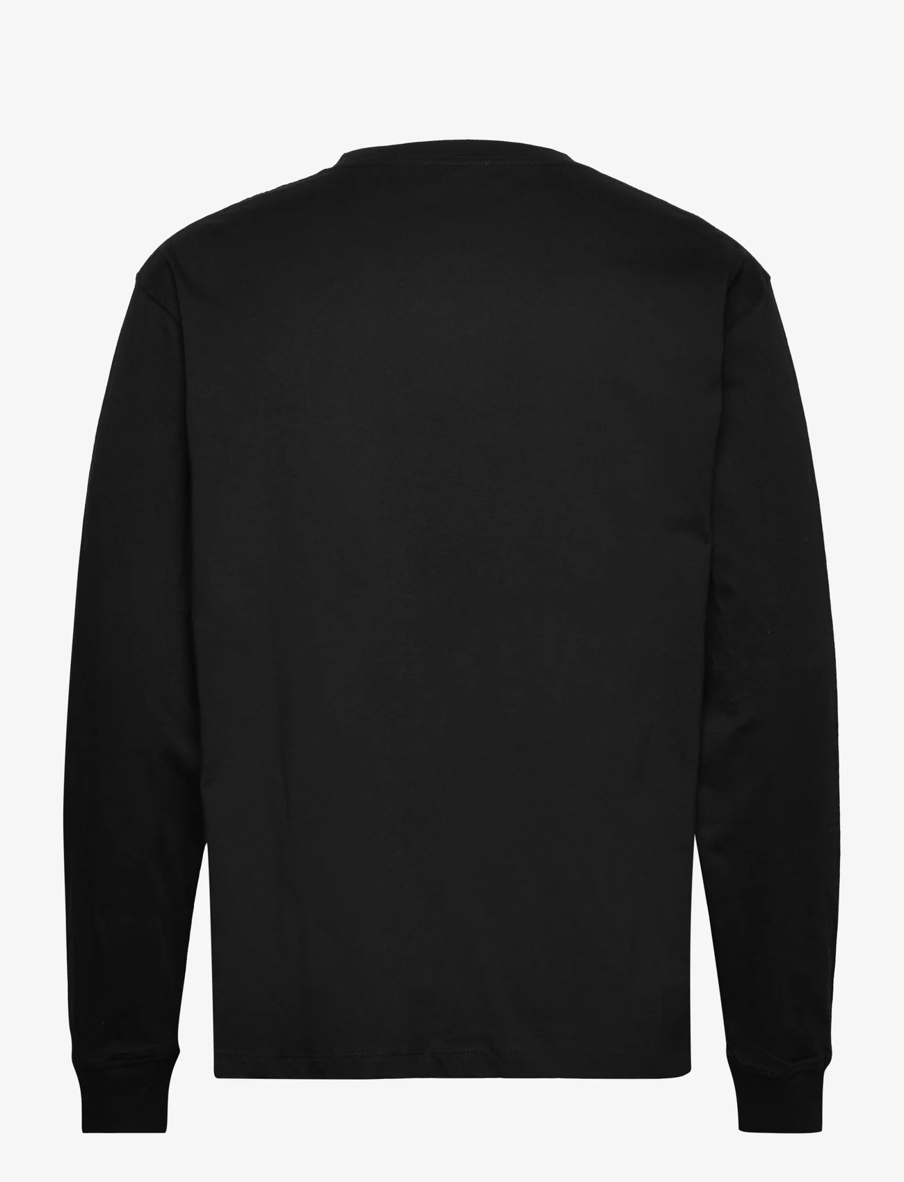 Soulland - Dima Long Sleeve T-shirt - medvilniniai megztiniai - black - 1
