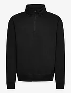 Ken Half Zip Sweatshirt - BLACK