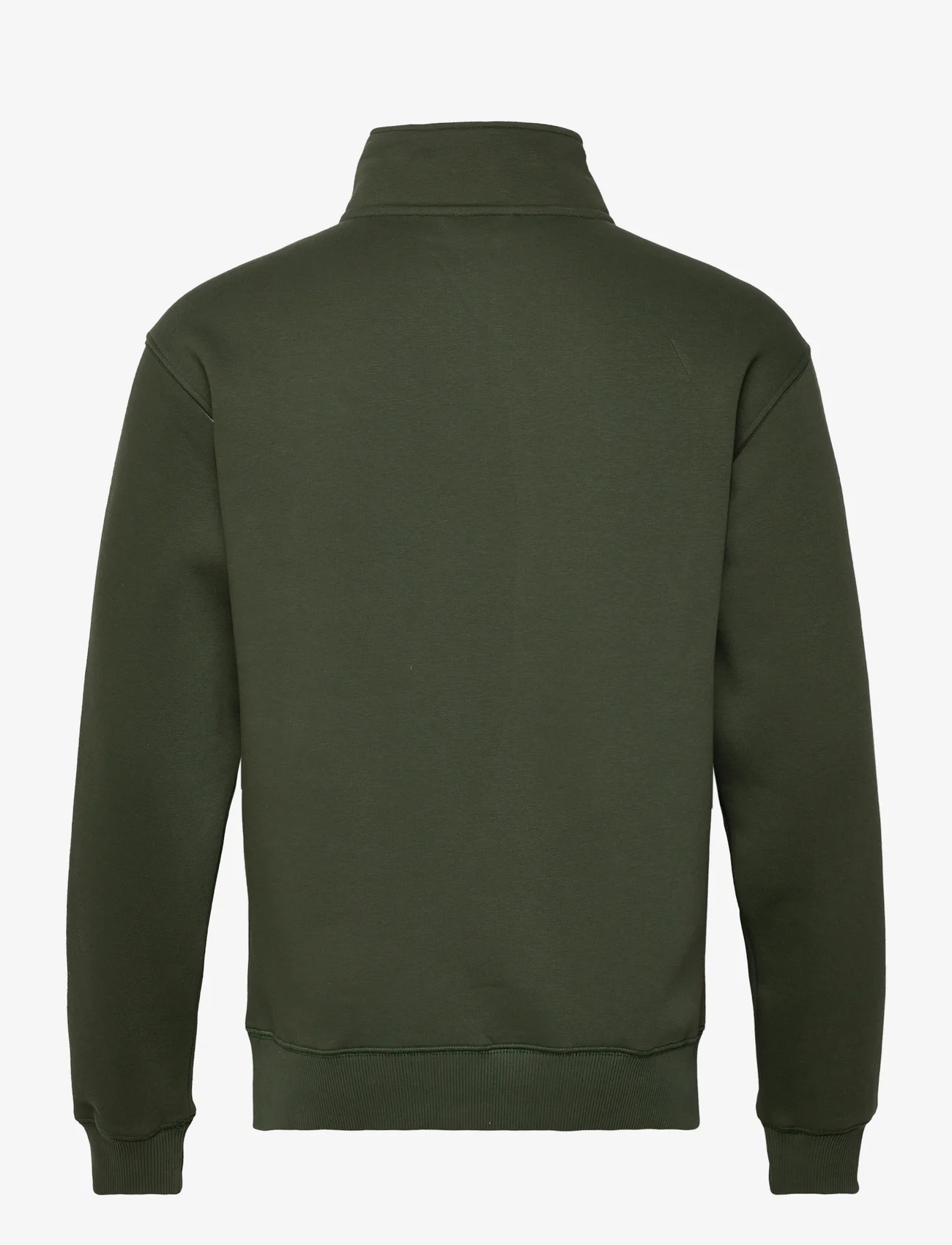 Soulland - Ken Half Zip Sweatshirt - medvilniniai megztiniai - green - 1