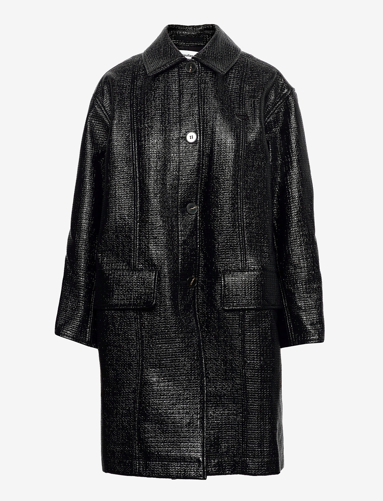 Soulland - Marie coat - ploni paltai - black - 0