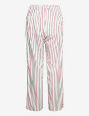 Soulland - Ciara pants - straight leg trousers - white/red stripes - 1