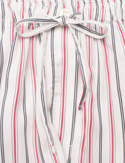 Soulland - Ciara pants - tiesaus kirpimo kelnės - white/red stripes - 5