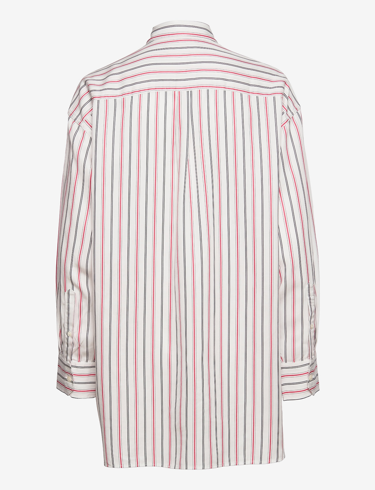 Soulland - Estelle shirt - langermede skjorter - white/red stripes - 1