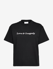 Soulland - Anya Love & Tragedy T-shirt - kortærmede - black - 0