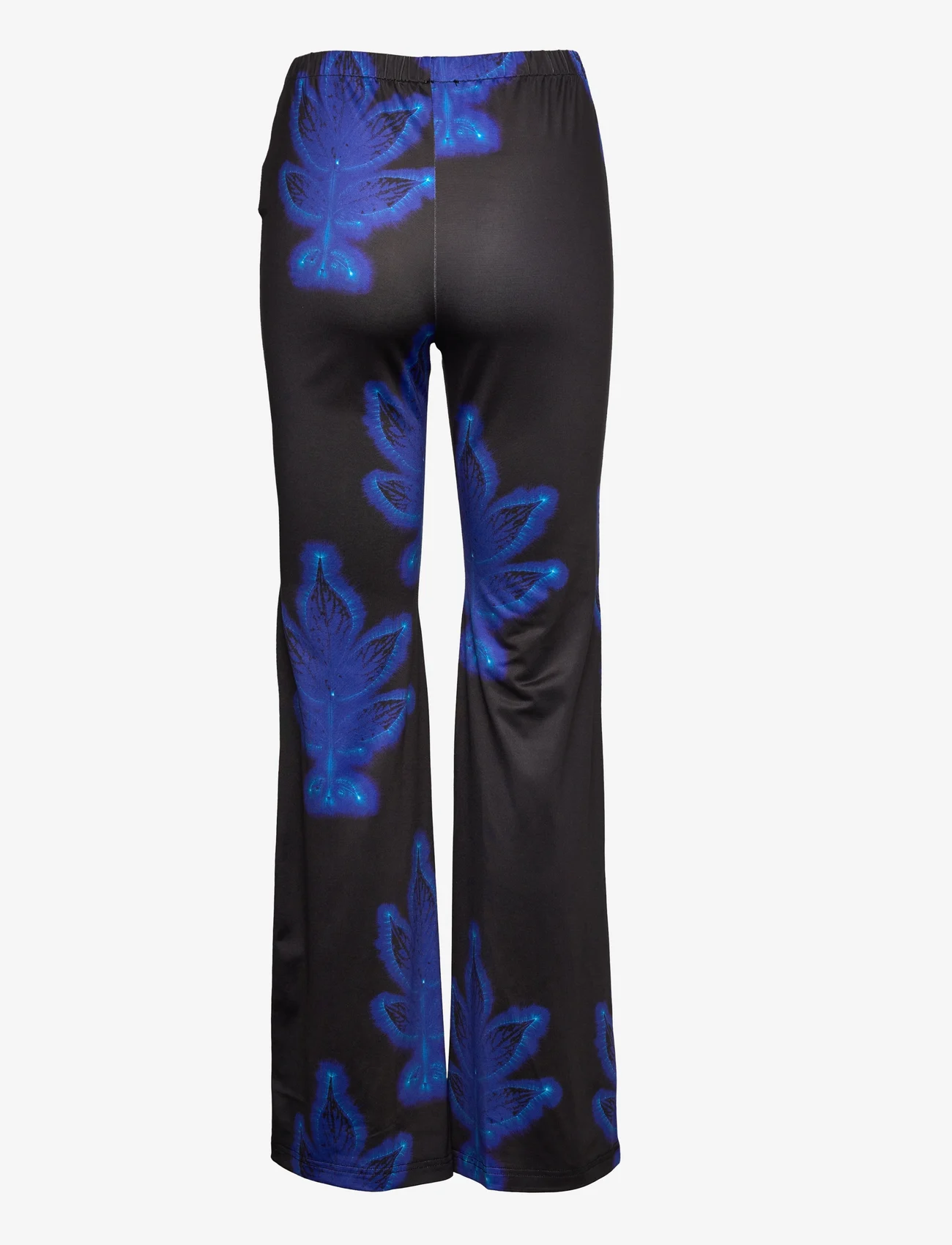Soulland - Martha pants - bukser med brede ben - black aop - 1