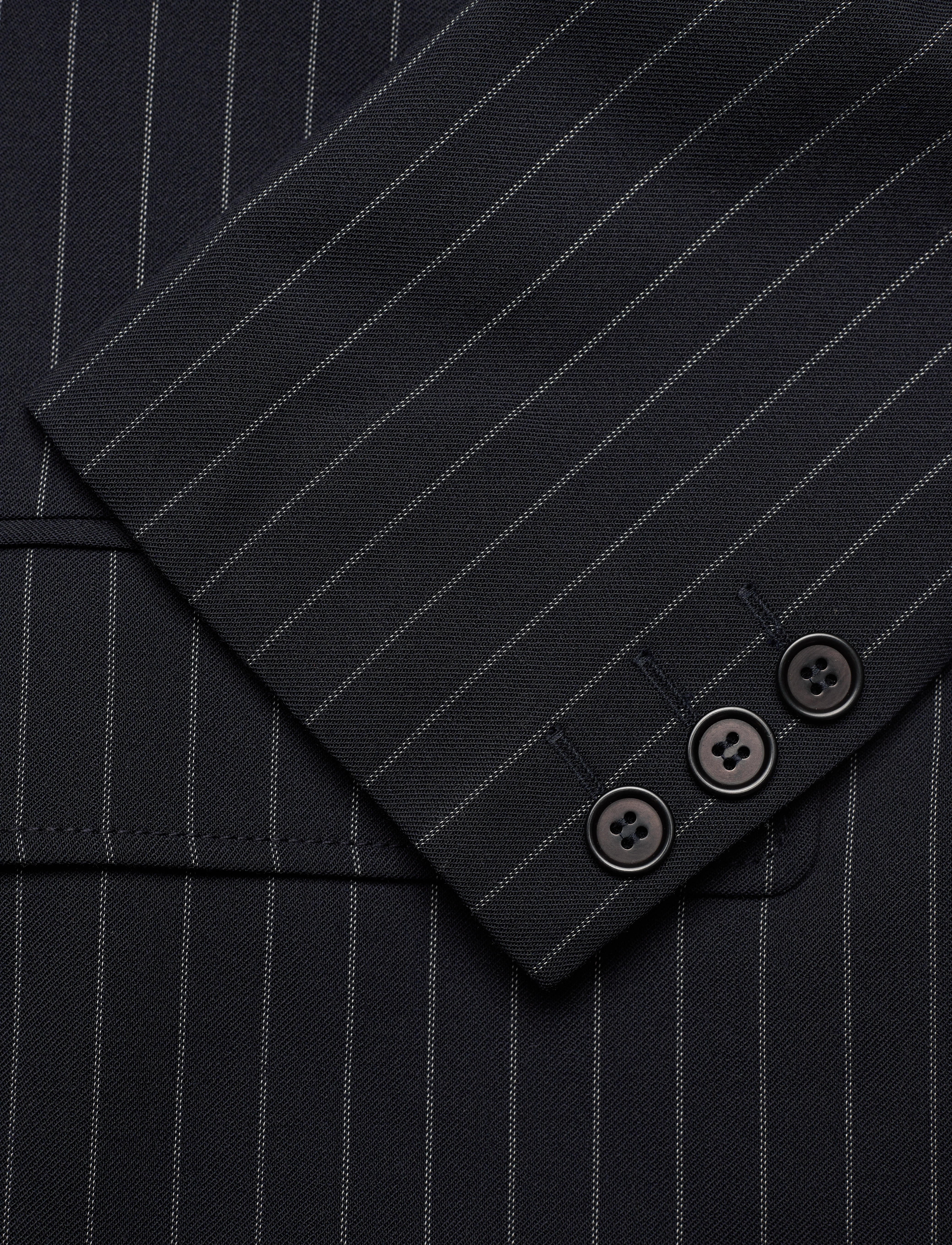 Soulland - Penelope blazer - navy pinstripes - 3