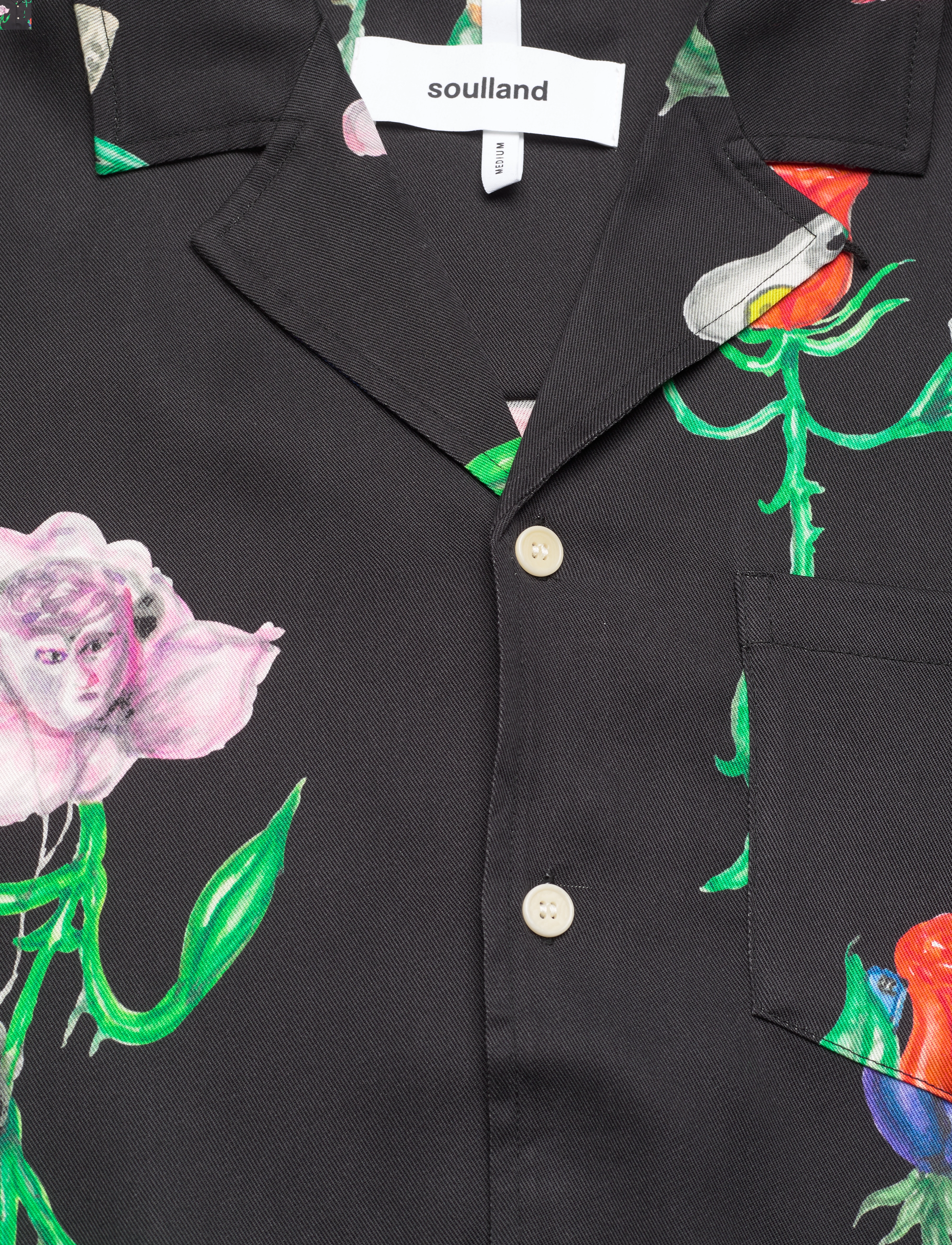 Soulland - Joe shirt - dark grey aop - 2