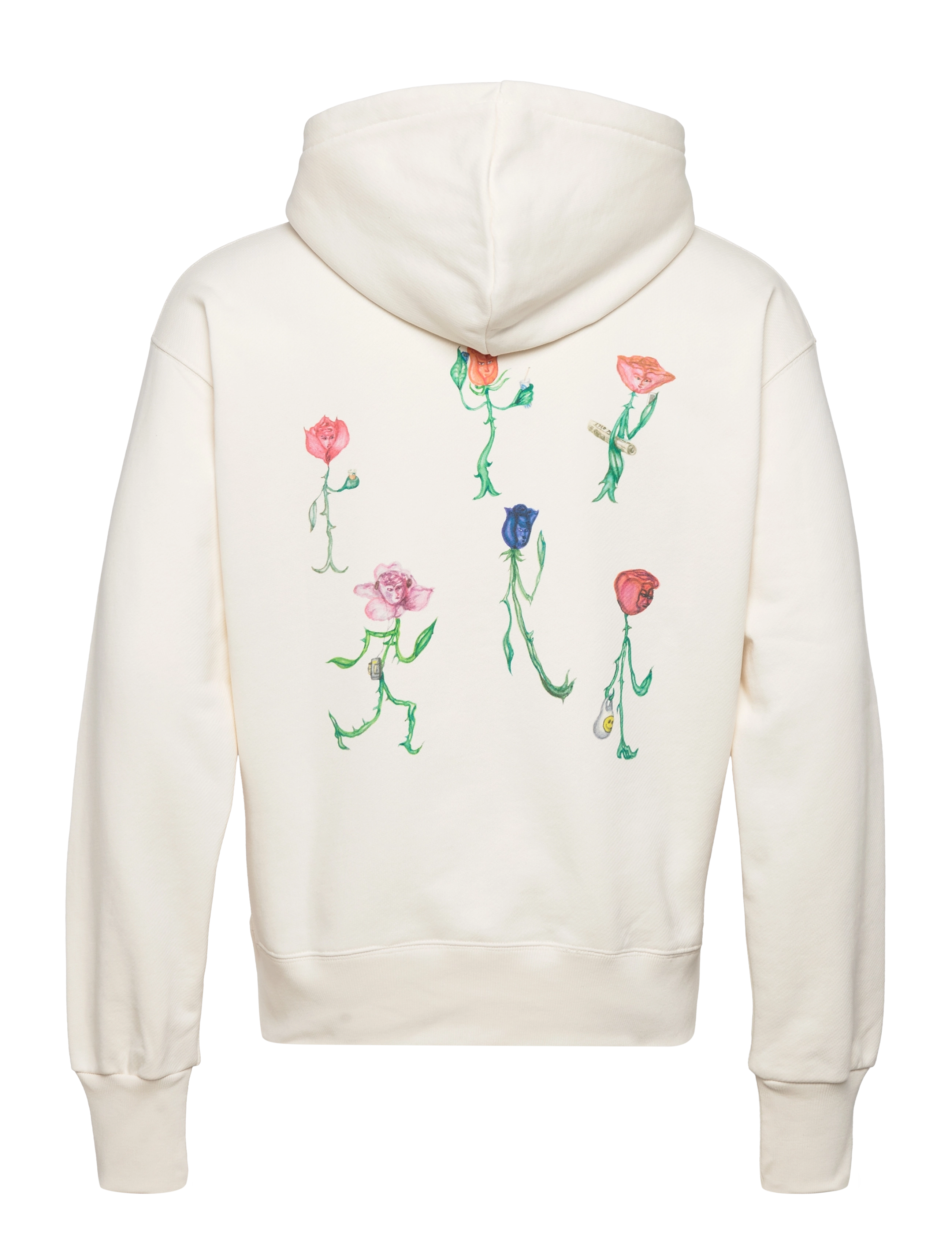 Soulland - Flowers hoodie - off white - 1