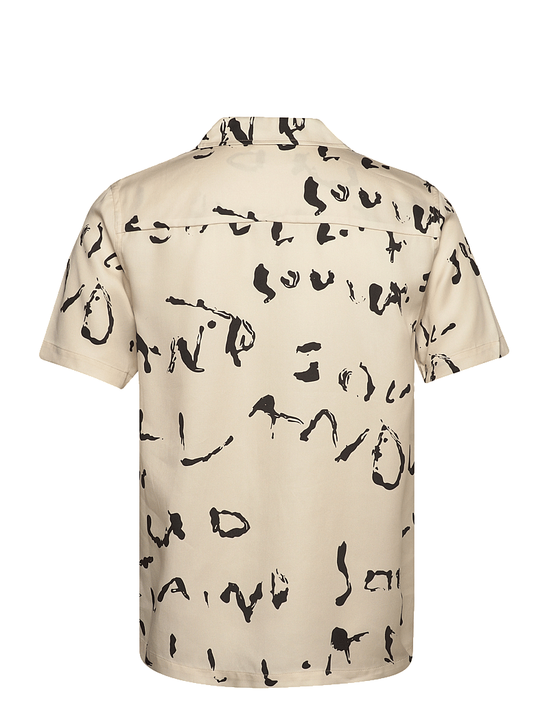 Soulland - Orson shirt - kortærmede skjorter - off white aop - 1