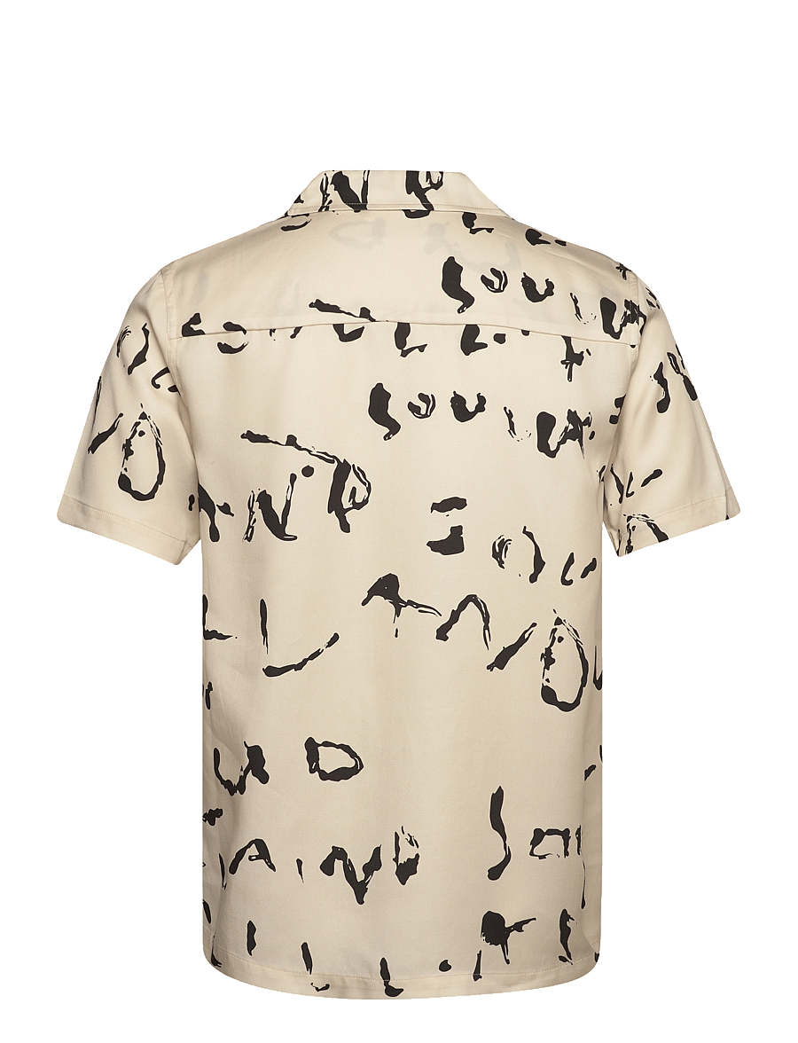 Soulland - Orson shirt - kurzarmhemden - off white aop - 1
