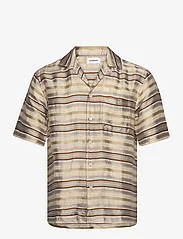 Soulland - Orson Shirt - kortärmade skjortor - off white multi - 0
