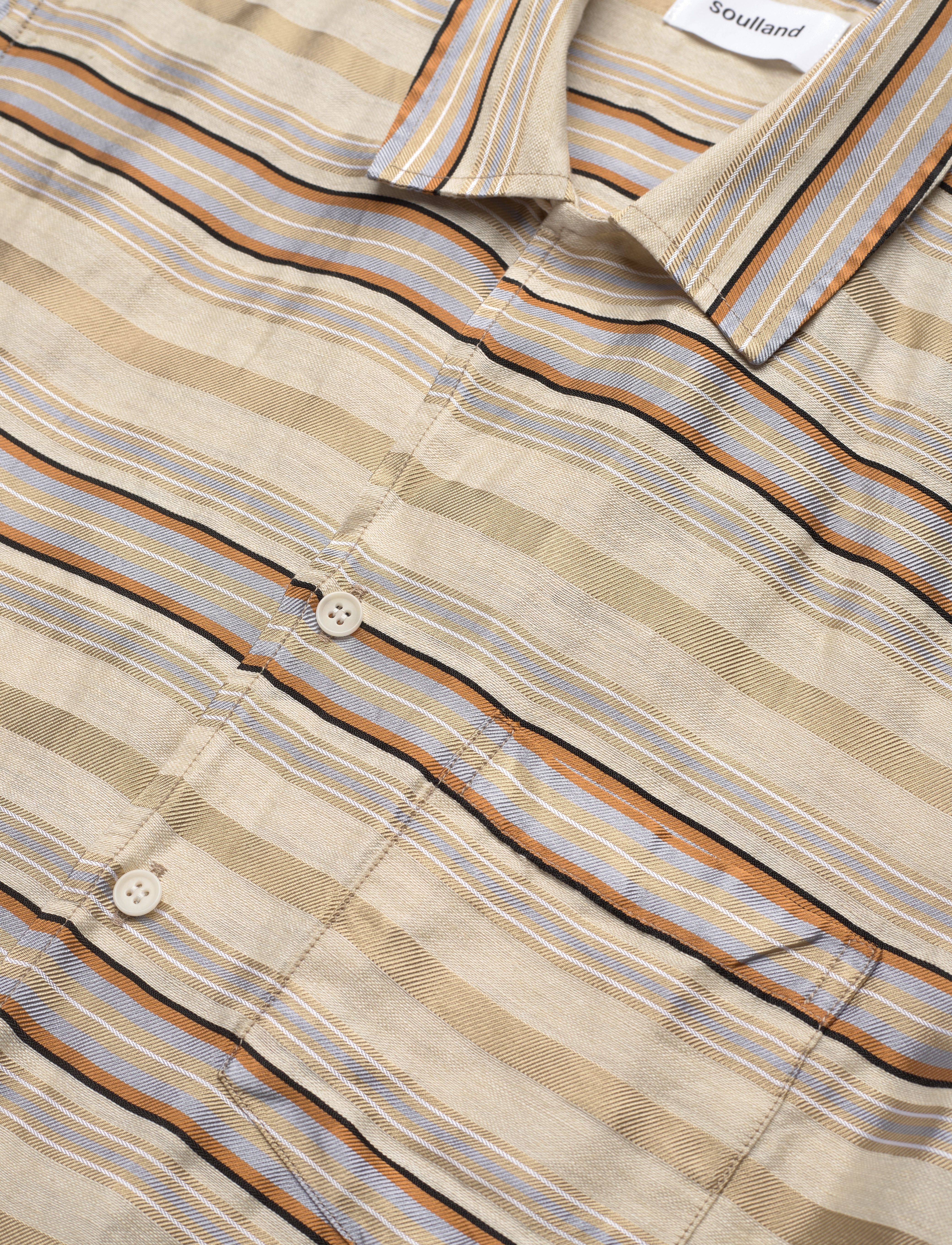 Soulland - Orson Shirt - off white multi - 3