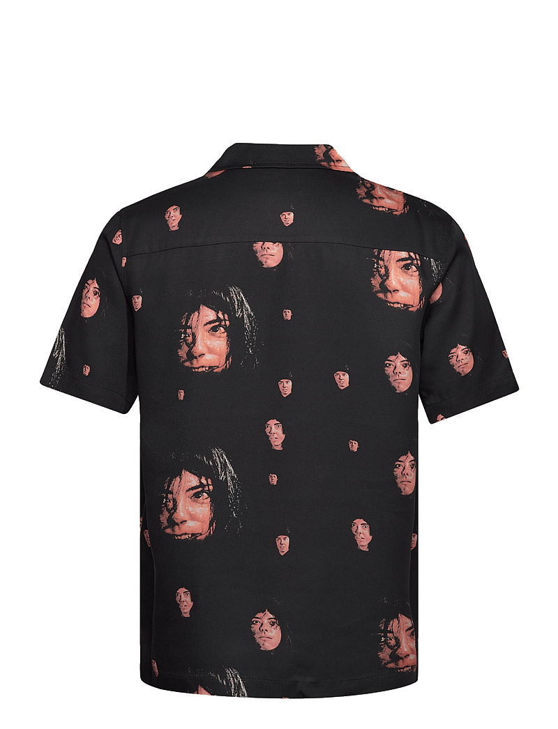 Soulland - Orson Shirt - lühikeste varrukatega särgid - black aop - 1