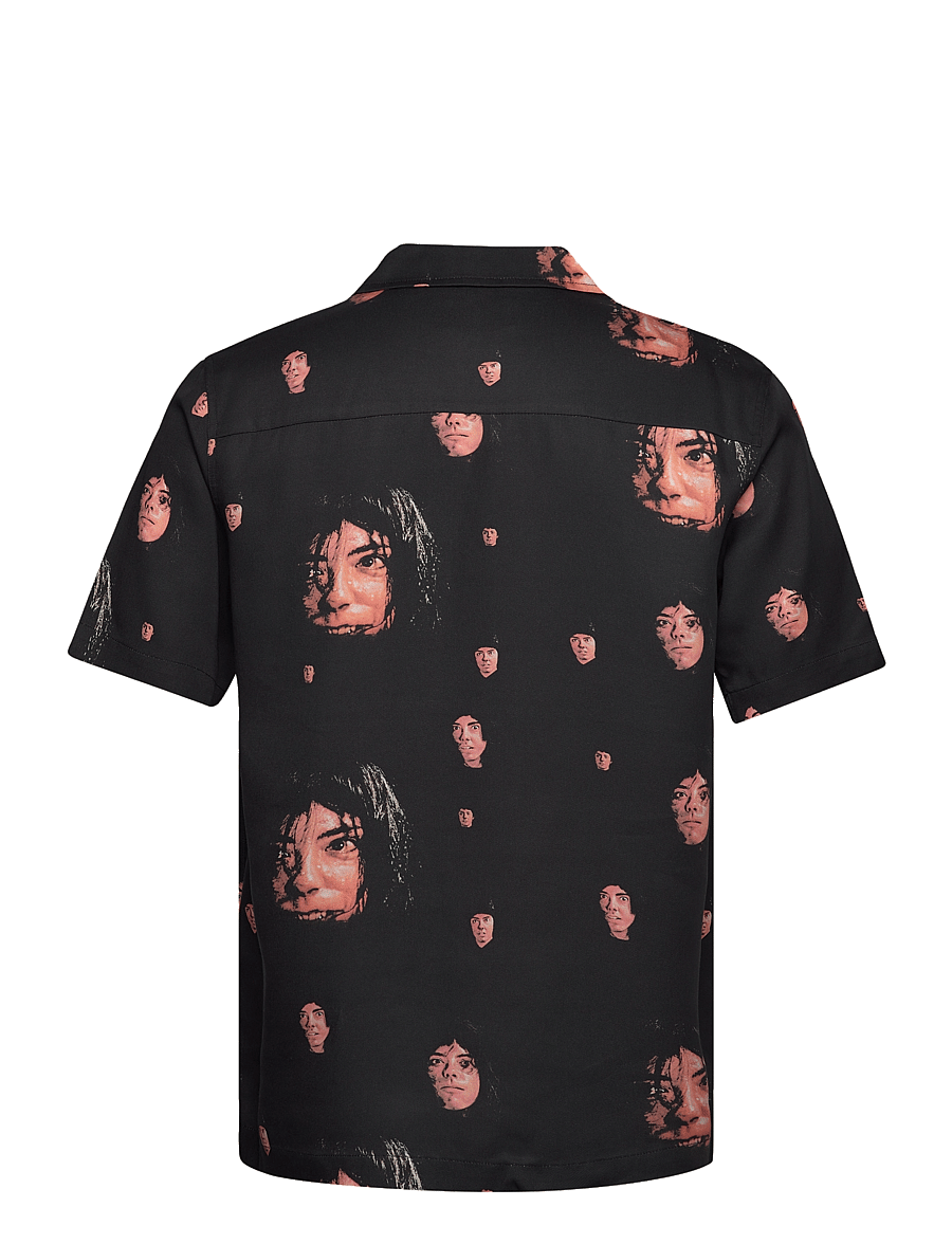 Soulland - Orson Shirt - lühikeste varrukatega särgid - black aop - 1