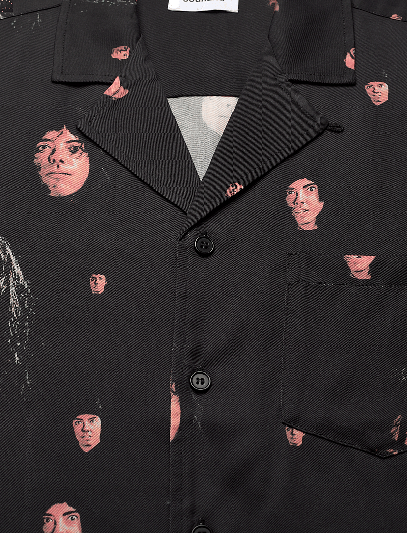 Soulland - Orson Shirt - lühikeste varrukatega särgid - black aop - 2