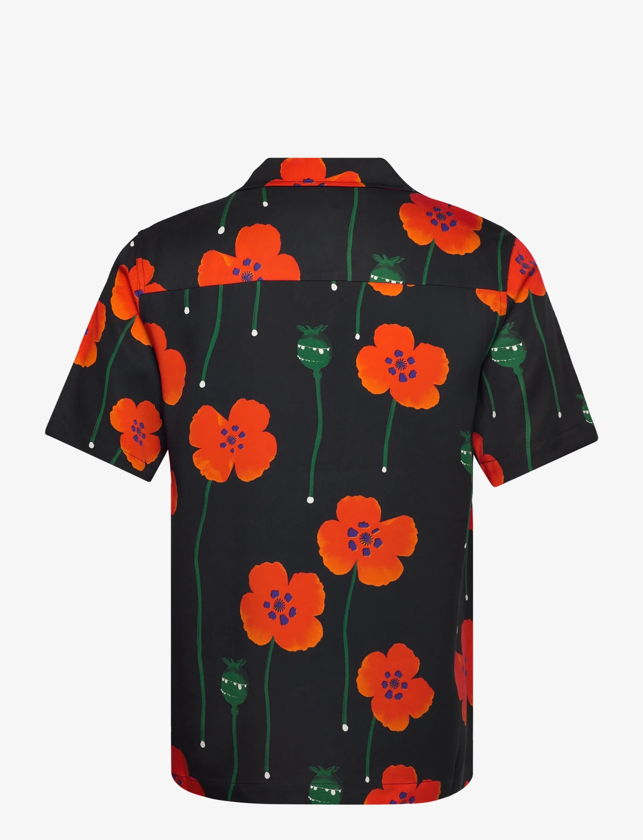 Soulland - Orson Shirt - kortermede t-skjorter - orange aop - 1