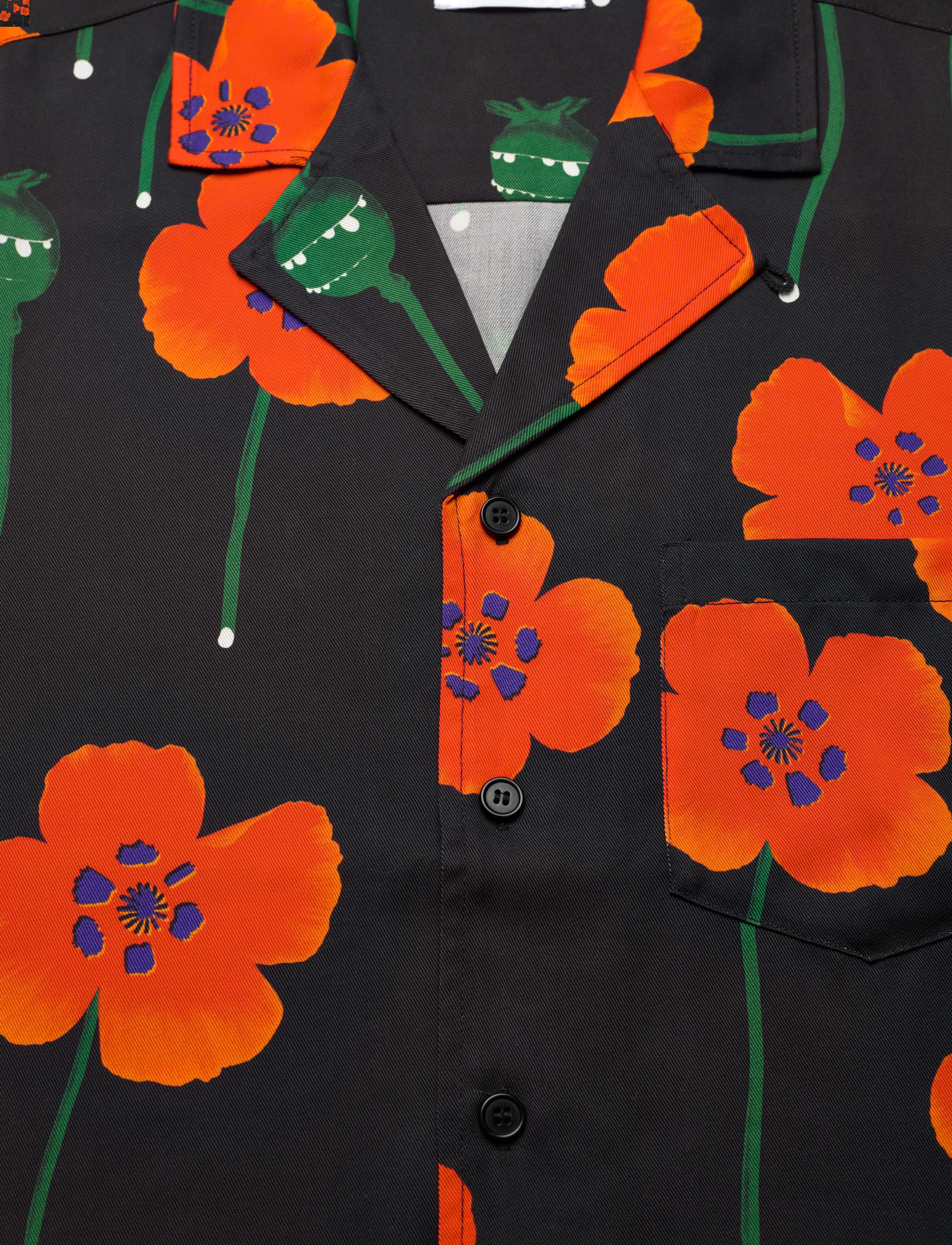 Soulland - Orson Shirt - short-sleeved t-shirts - orange aop - 2