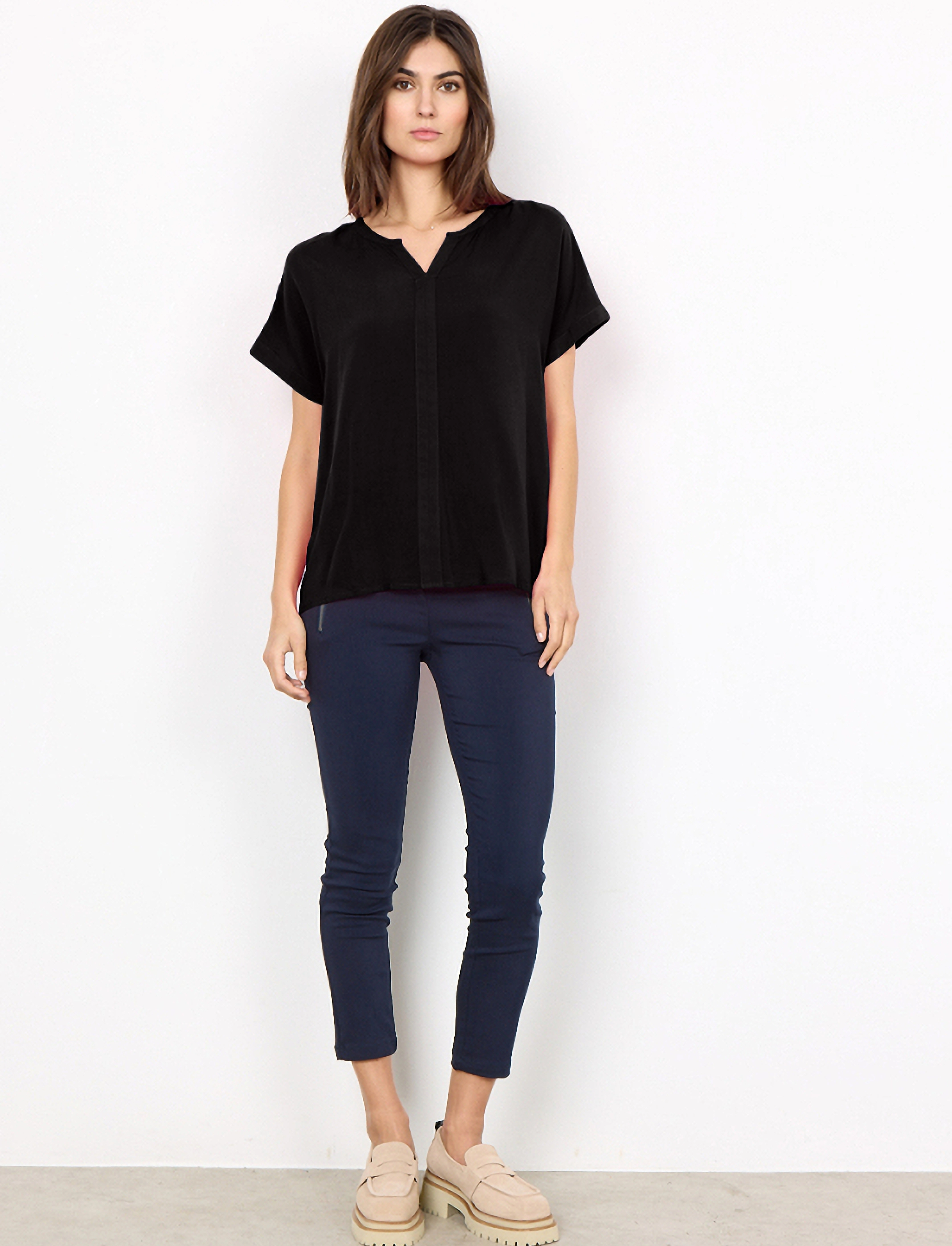 Soyaconcept - SC-RADIA - kortærmede bluser - black - 4