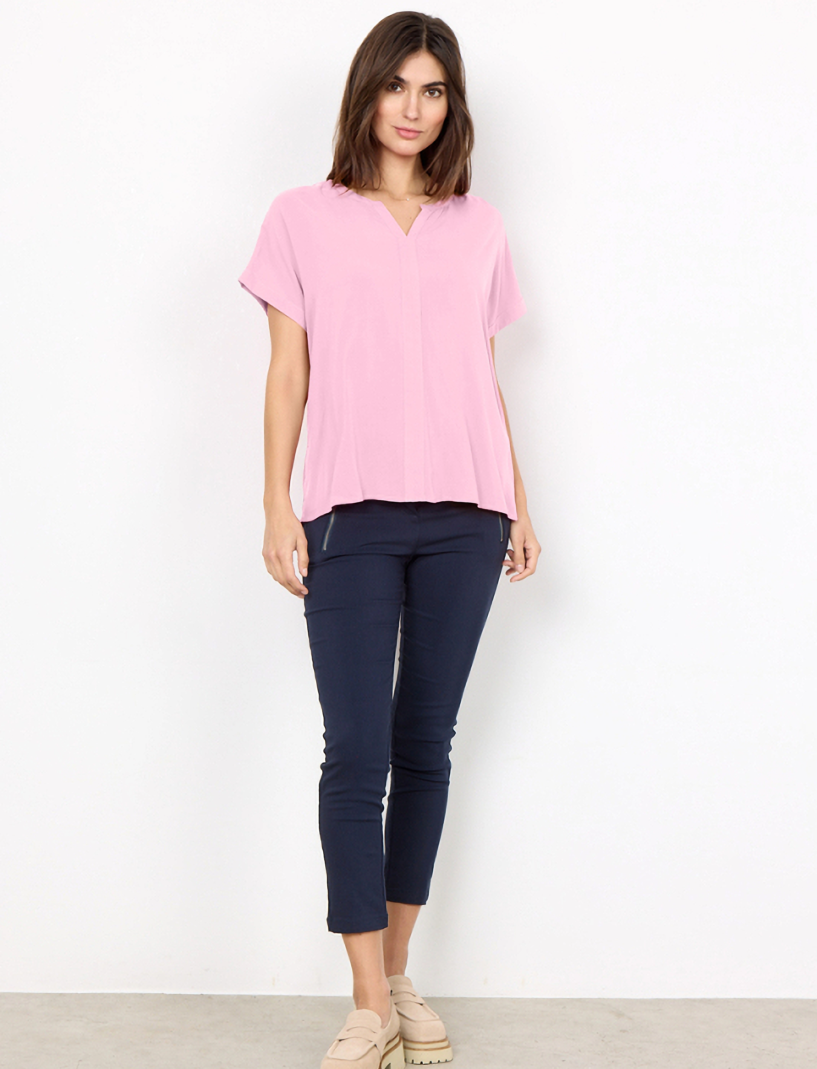 Soyaconcept - SC-RADIA - kortærmede bluser - pink - 3