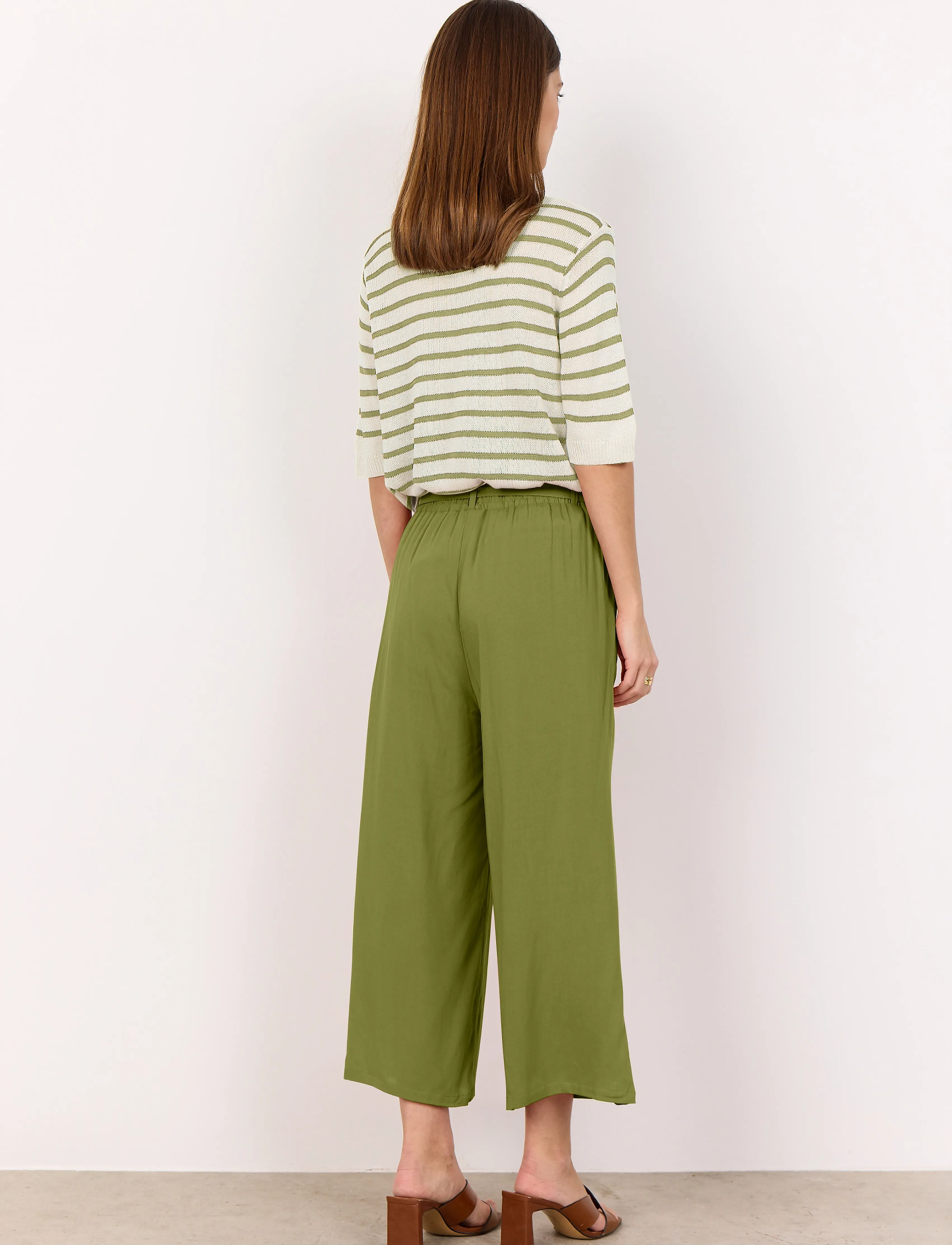 Soyaconcept - SC-RADIA - raka byxor - calliste green - 4