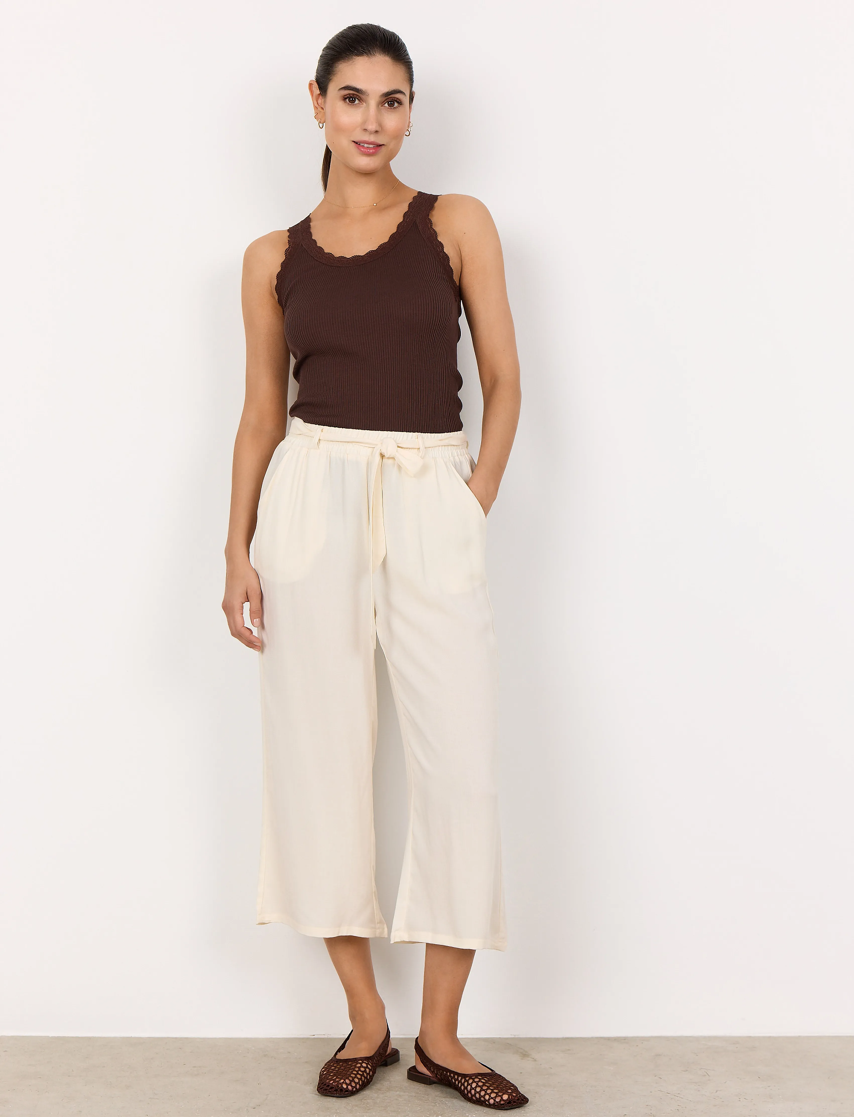 Soyaconcept Sc-Radia, XS, Cream, Bukser > Lige Ben, Dame
