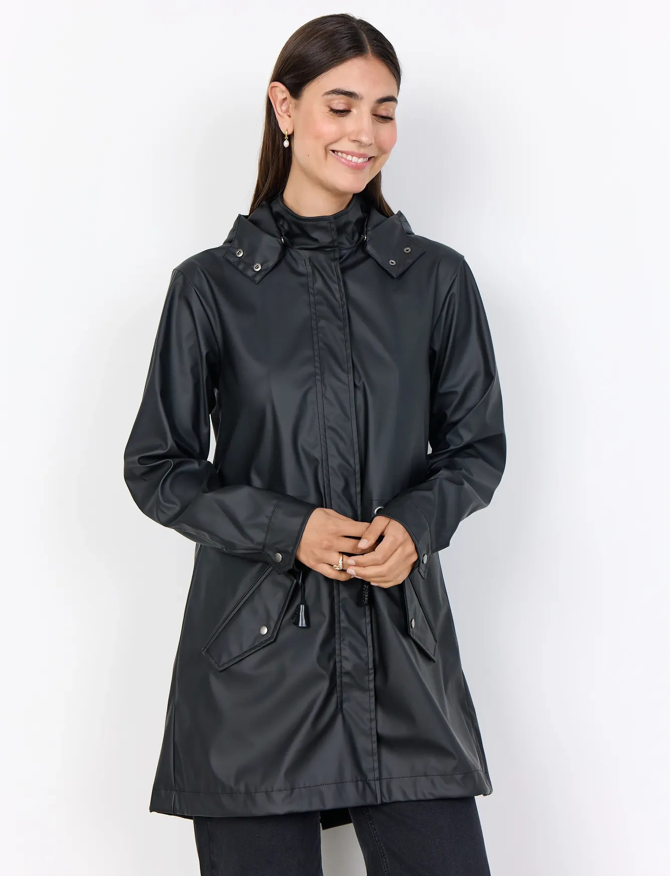 Soyaconcept Sc-Alexa, L, Rainwear, Schwarz - Rain Coats, Frauen