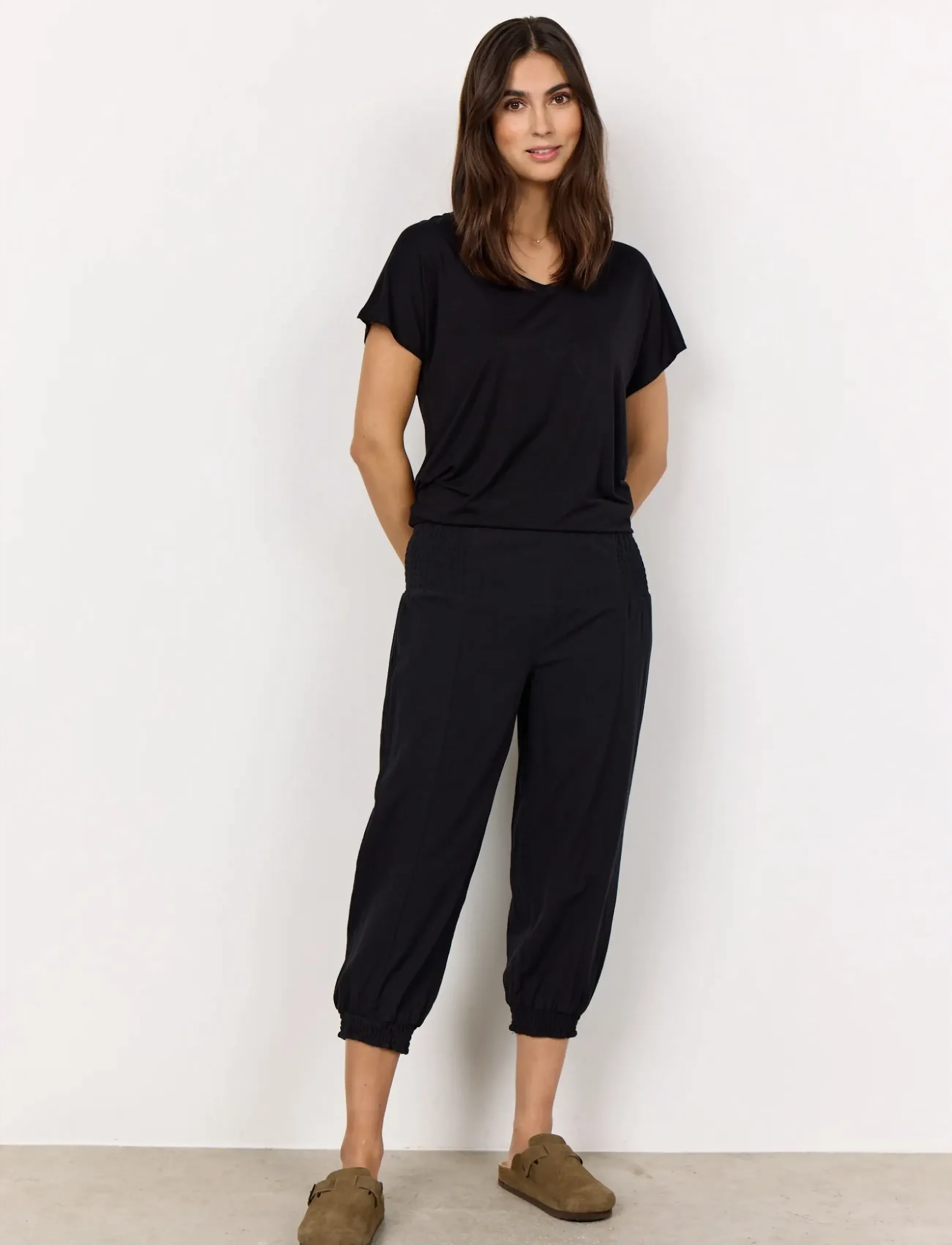 Soyaconcept SC-CISSIE - Capri byxor - BLACK / black