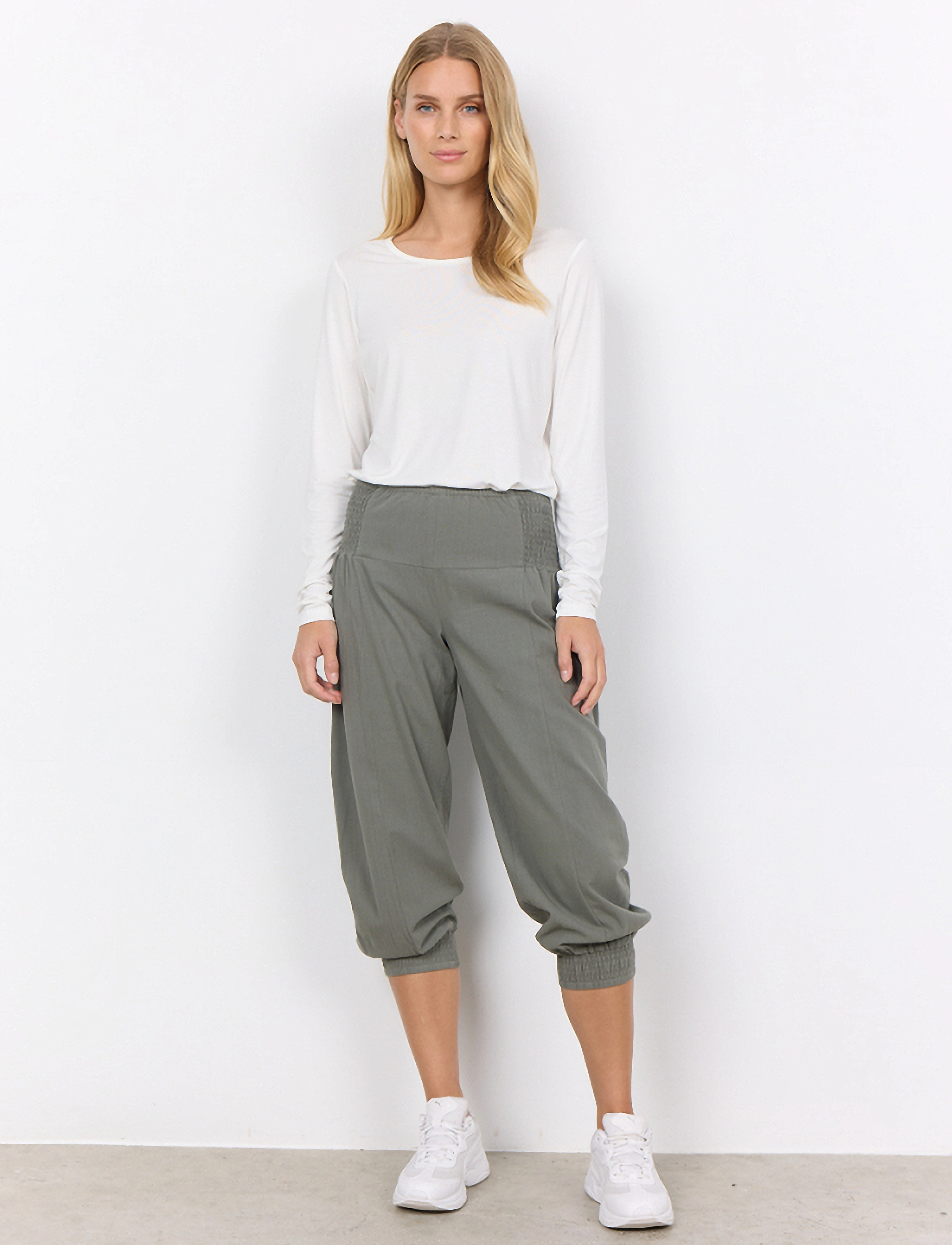 Soyaconcept Sc-Cissie, XS, Trousers, Grau - Capri Frauen