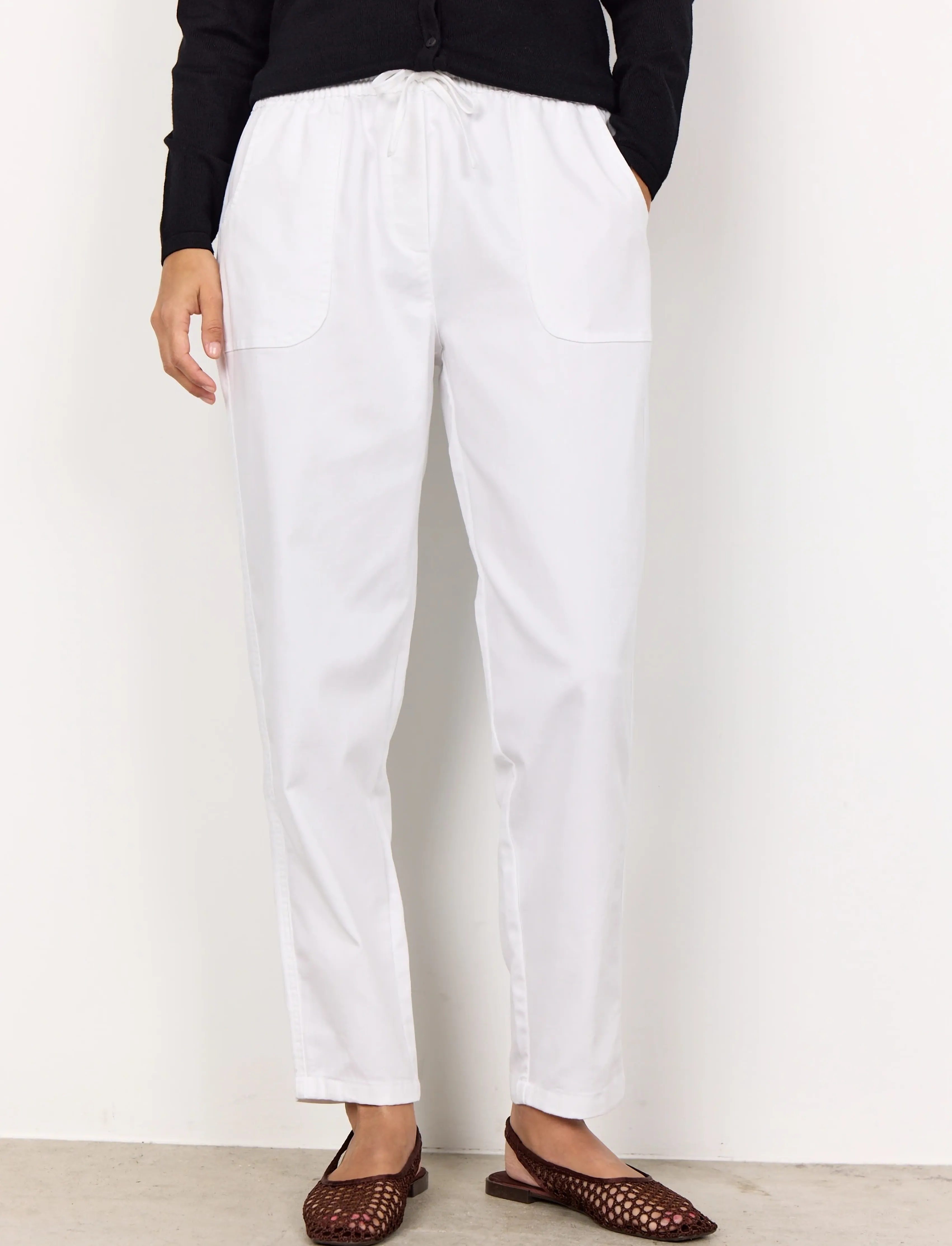 Soyaconcept - SC-AKILA - raka byxor - 1000 white - 3