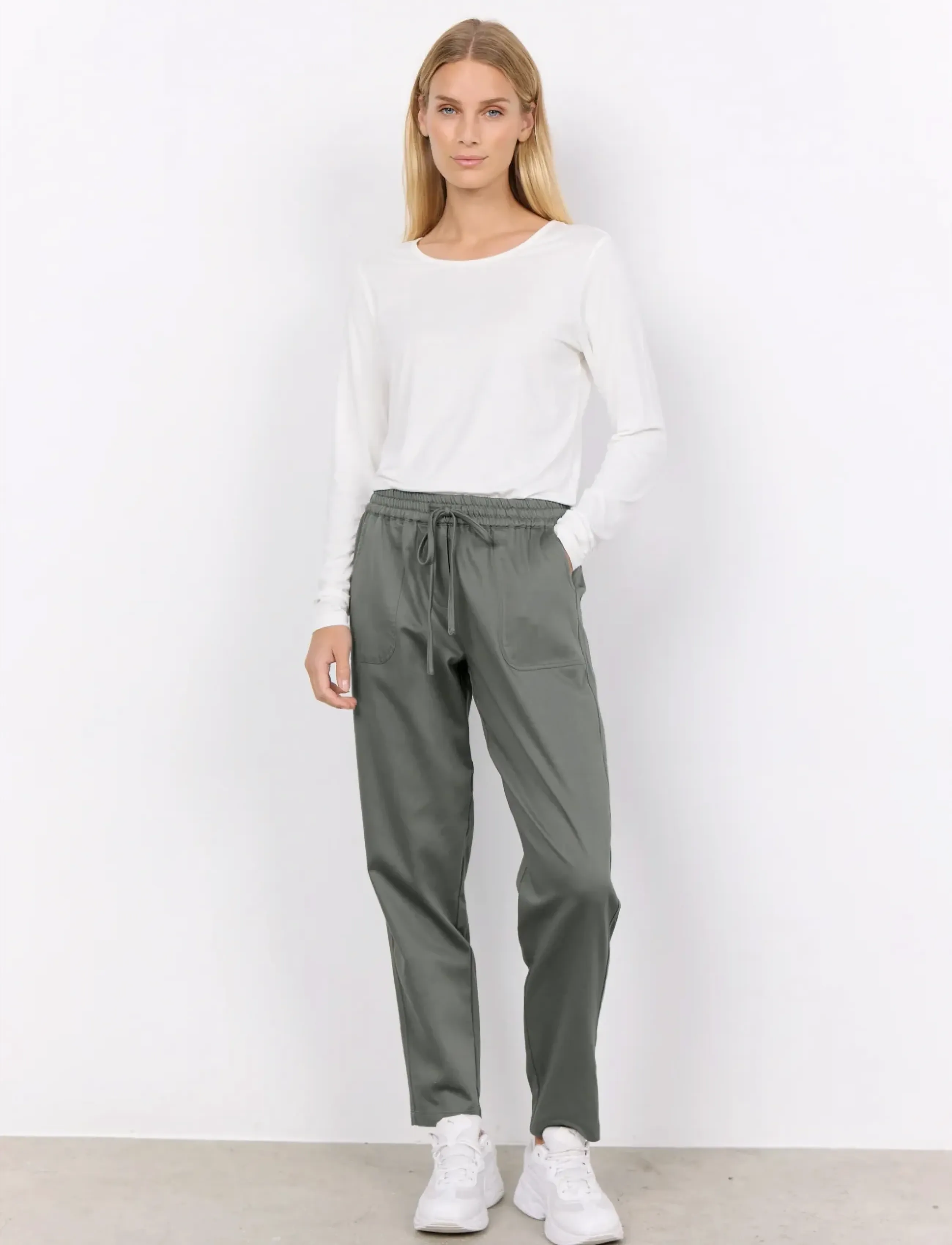 Soyaconcept SC-AKILA - Suorat housut - MISTY / grey