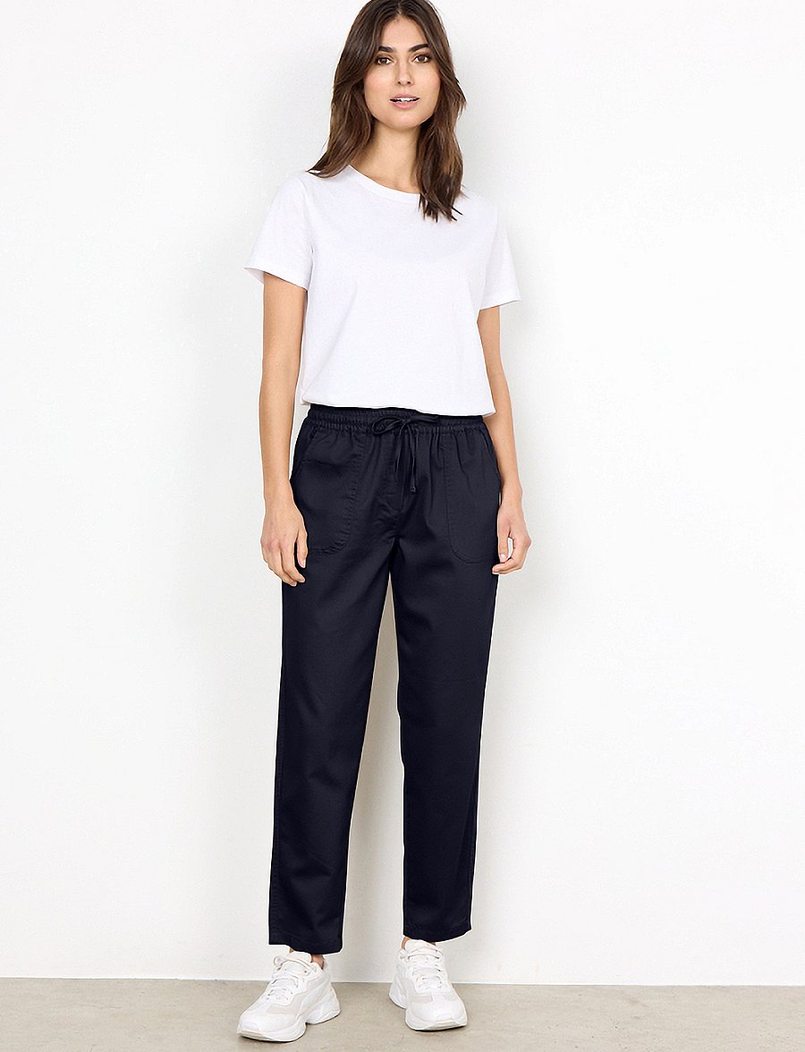 Soyaconcept - SC-AKILA - raka byxor - navy - 0
