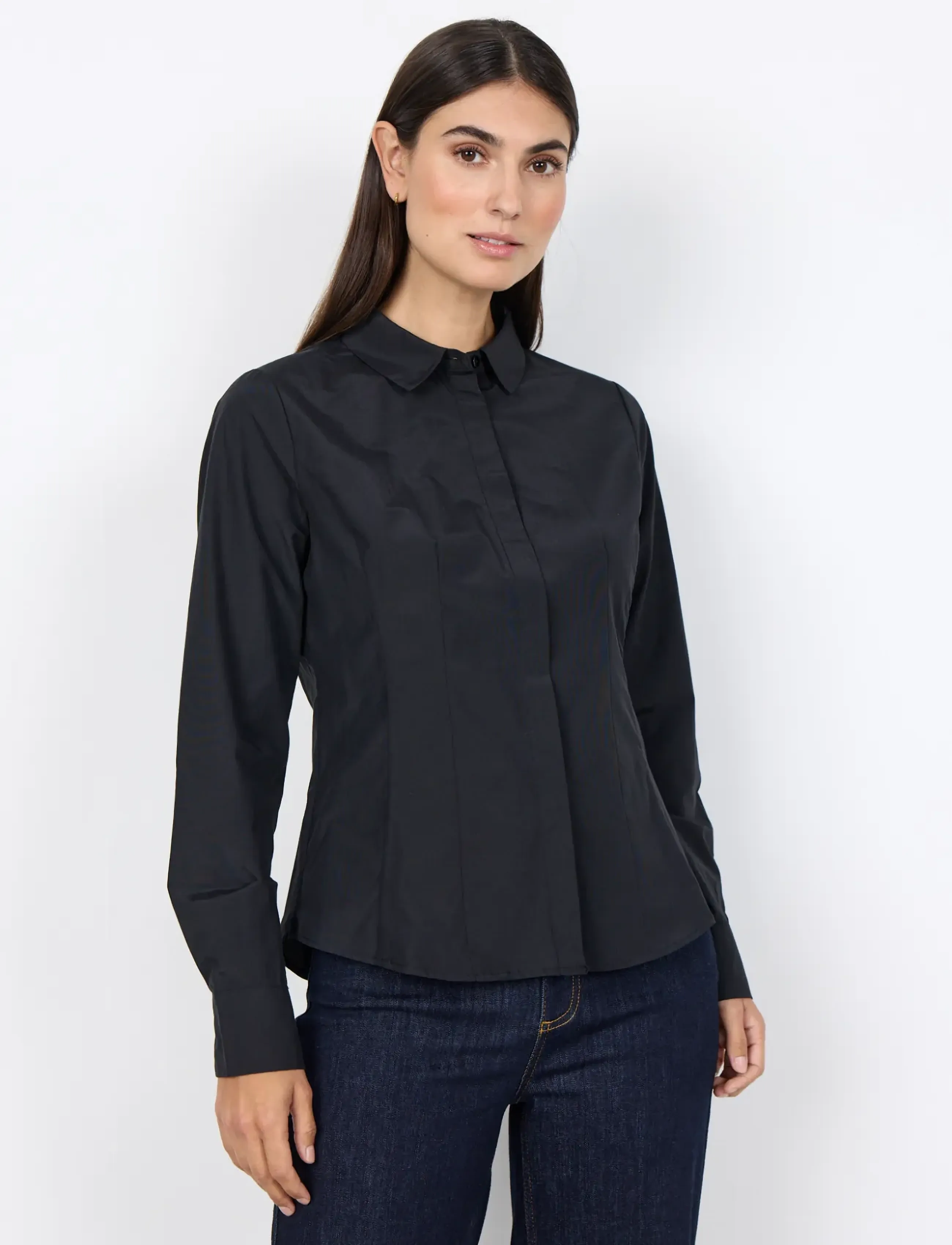 Soyaconcept - SC-NETTI - pikkade varrukatega särgid - 9999 black - 0