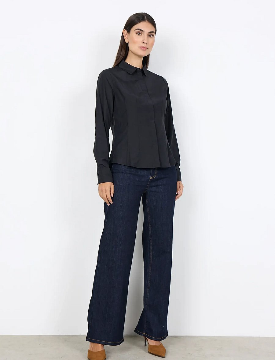 Soyaconcept - SC-NETTI - langärmlige hemden - 9999 black - 4