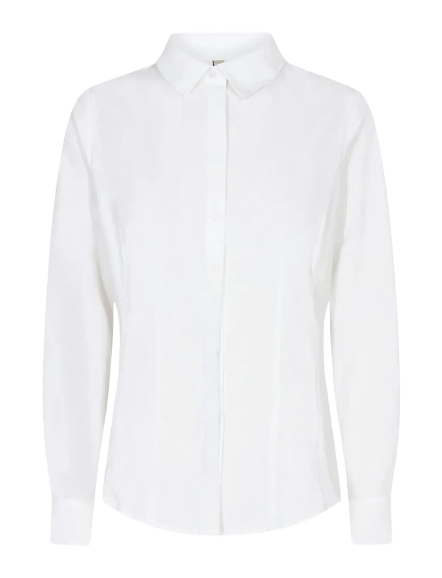 Soyaconcept - SC-NETTI - langärmlige hemden - white - 1