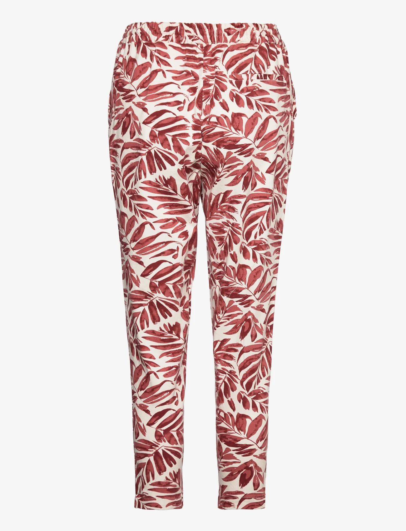 Soyaconcept - SC-DAFNE - slim fit trousers - dusty red combi - 1