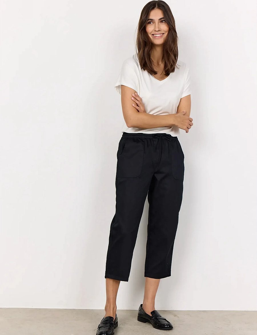 Soyaconcept - SC-AKILA - hose mit geradem bein - black - 0