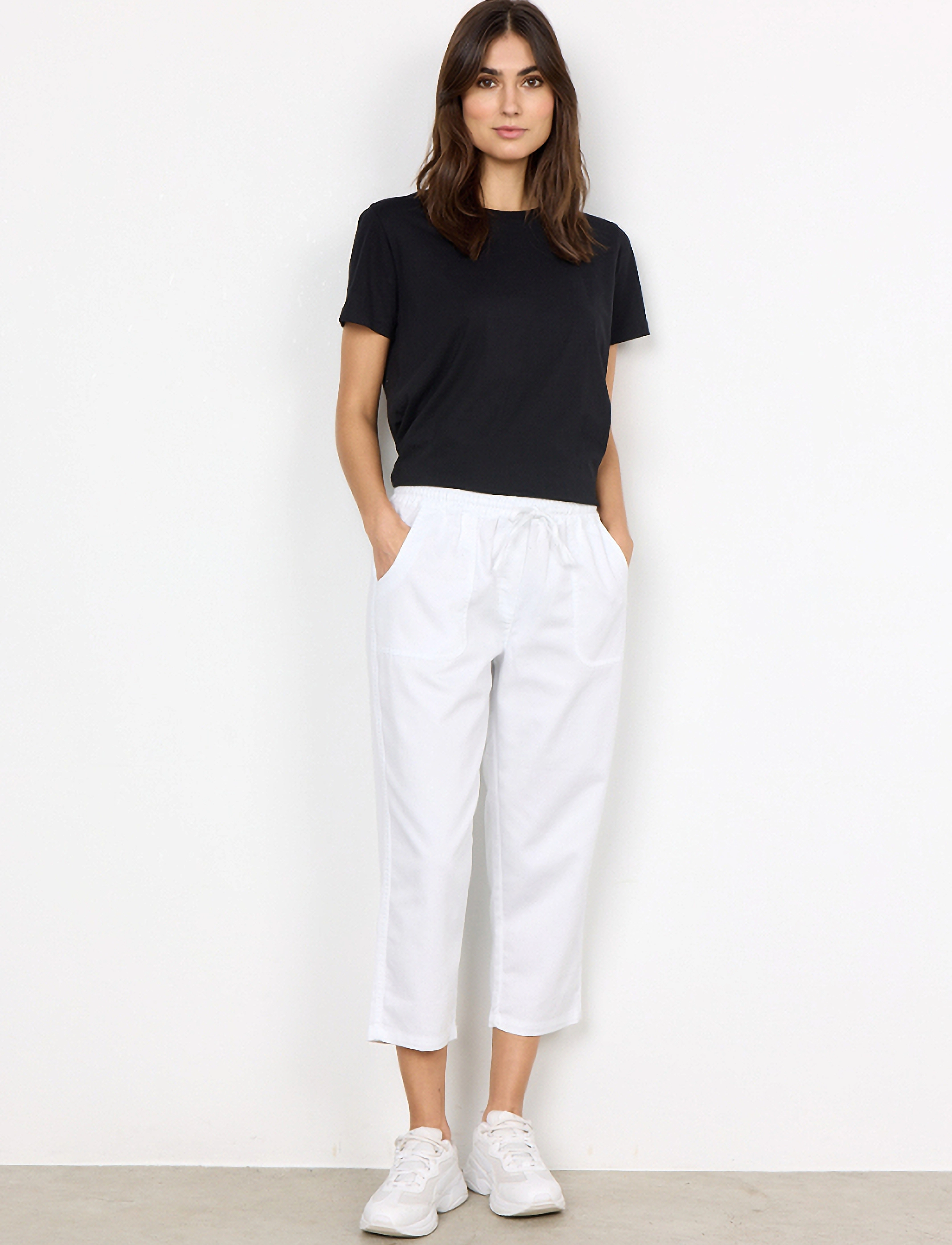 Soyaconcept Sc-Akila, S, White, Bukser > Joggers, Dame